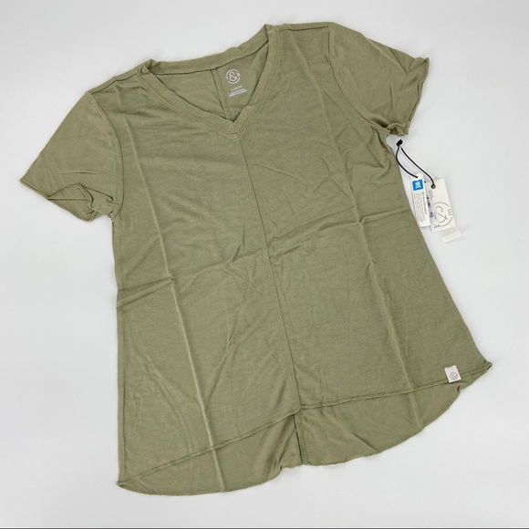 NEW Nordstrom Treasure & Bond Easy Swing Short Sleeve Tee Green Size 10/12 - Picture 3 of 12